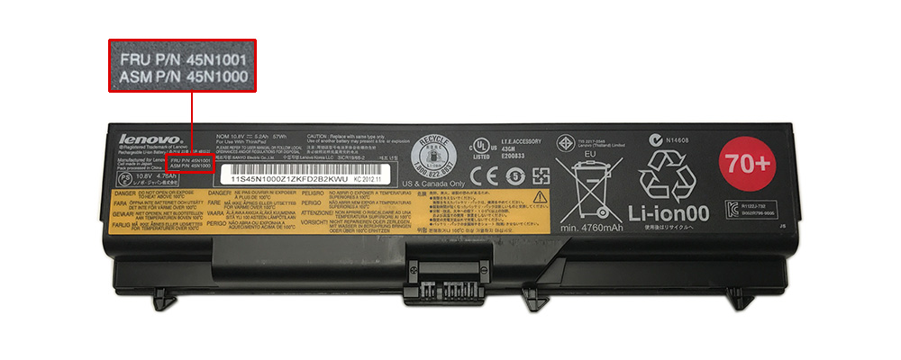 How to find IBM and Lenovo Battery Part Numbers