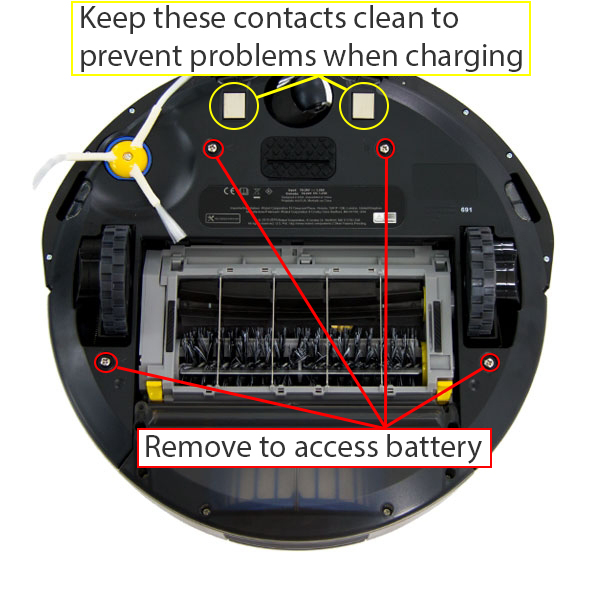 pastel ansiedad jugador New Roomba Battery is not Charging