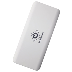 Portable Phone Charger Battery Pack for Phones and Tablets 10,000 mAh White Case