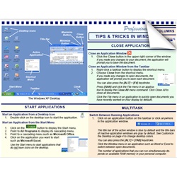 Microsoft Windows XP Tip Tips Tricks Cheat Sheet Learn Train Training Teach Course PDF Download