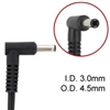 Dongle connector cord for HP laptops 4.5 mm-3.0 mm connector to standard hp ac adapter plug size of 7.5mm-5.00 mm